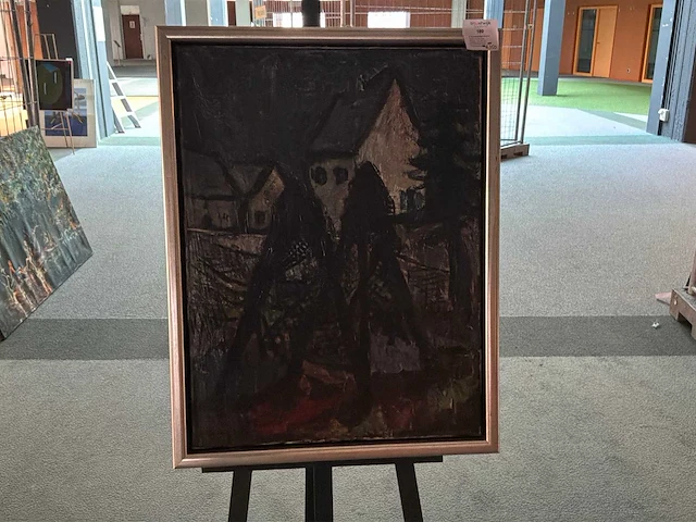 Schilderij “r. sundermeijer-rincke - duister landschap” - afbeelding 1 van  5