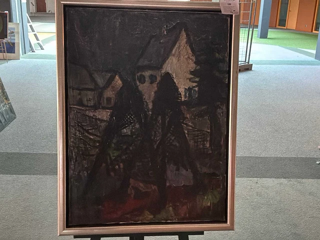 Schilderij “r. sundermeijer-rincke - duister landschap” - afbeelding 2 van  5