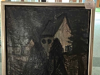 Schilderij “r. sundermeijer-rincke - duister landschap” - afbeelding 3 van  5