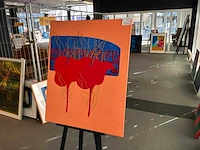 Schilderij “rene volker- ronde bloem vormen” - afbeelding 2 van  4