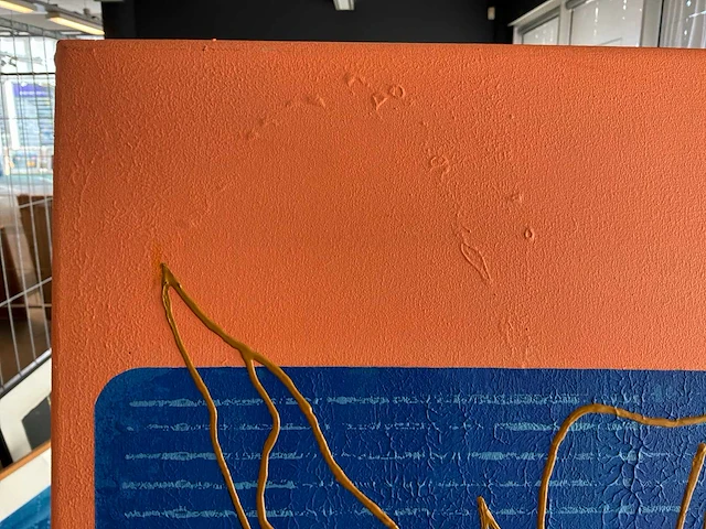 Schilderij “rene volker- ronde bloem vormen” - afbeelding 3 van  4