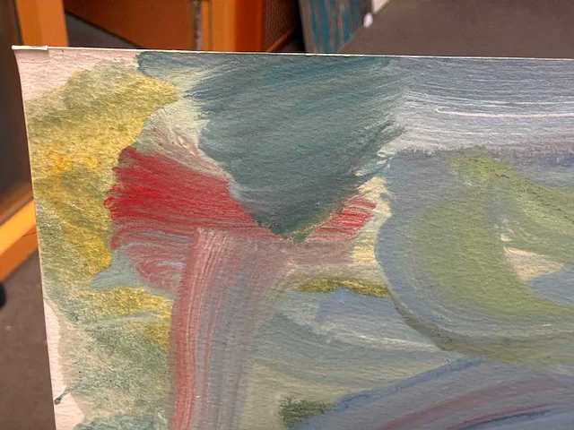 Schilderij “ricardas vaitekumas- red floor” - afbeelding 3 van  6