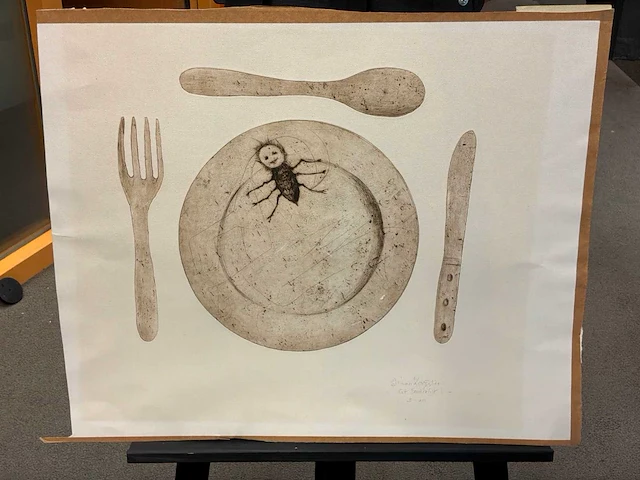 Schilderij “simon zorgvliet- eet smakelijk “ - afbeelding 2 van  5