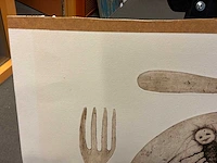 Schilderij “simon zorgvliet- eet smakelijk “ - afbeelding 3 van  5