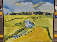 Schilderij sita geerling, fries landschap - afbeelding 1 van  5
