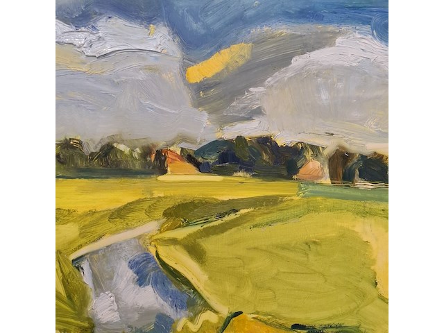 Schilderij sita geerling, fries landschap - afbeelding 3 van  5