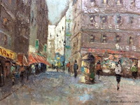 Schilderij: stadzicht j maris - afbeelding 2 van  4