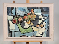 Schilderij, t. van donselaar, stilleven oost indische kers
