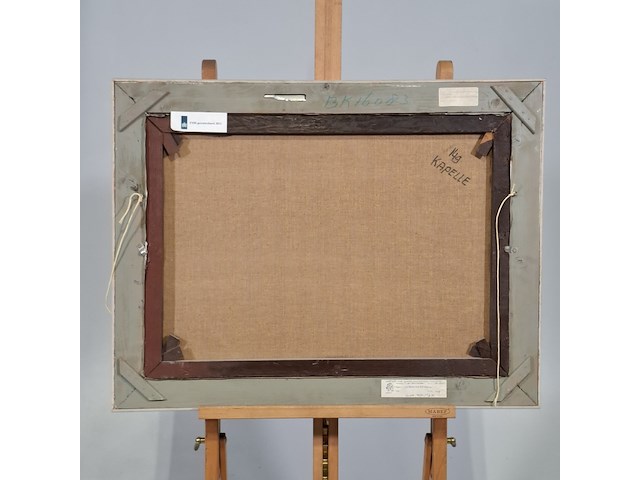 Schilderij, t. van donselaar, stilleven oost indische kers - afbeelding 4 van  5