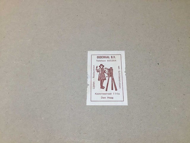 Schilderij van historische plattegrond van brussel - afbeelding 2 van  2