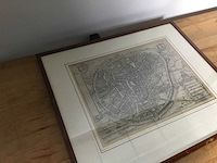 Schilderij van historische plattegrond van brussel - afbeelding 2 van  5