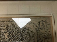 Schilderij van historische plattegrond van brussel - afbeelding 4 van  5