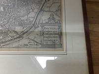 Schilderij van historische plattegrond van brussel - afbeelding 3 van  5