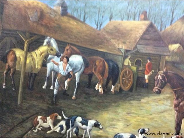 Schilderij: vossenjacht - afbeelding 2 van  3