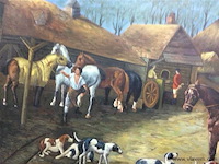 Schilderij: vossenjacht - afbeelding 2 van  3