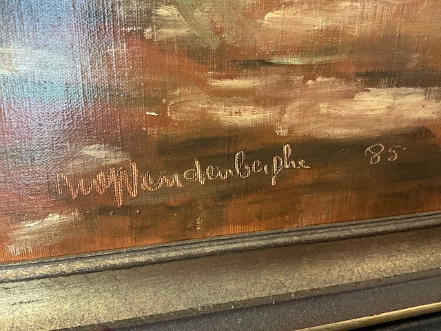 Schilderij w. v. d. berghe - afbeelding 8 van  9