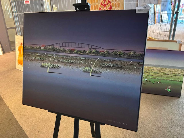Schilderij “willem de vries - de brug“ - afbeelding 2 van  6