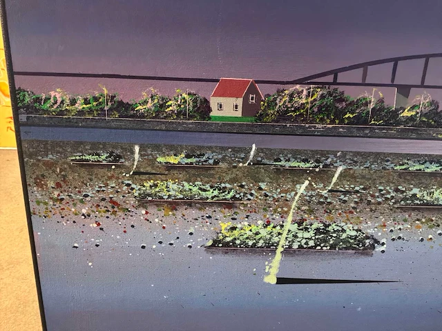 Schilderij “willem de vries - de brug“ - afbeelding 3 van  6