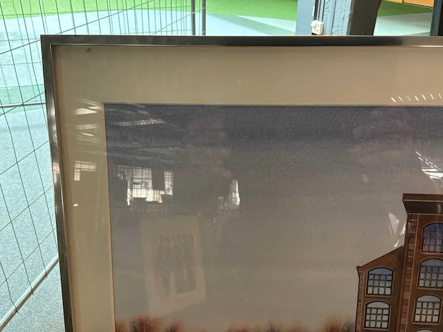 Schilderij “willem de vries - fabriekspand bij avondlicht ii” - afbeelding 3 van  6