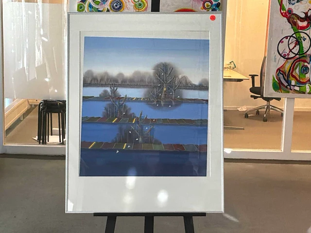 Schilderij “willem de vries - het naardermeer iii” - afbeelding 1 van  4