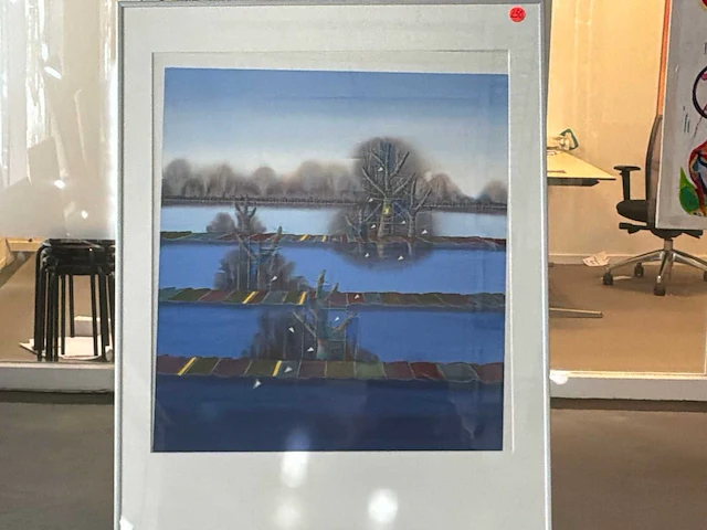 Schilderij “willem de vries - het naardermeer iii” - afbeelding 2 van  4