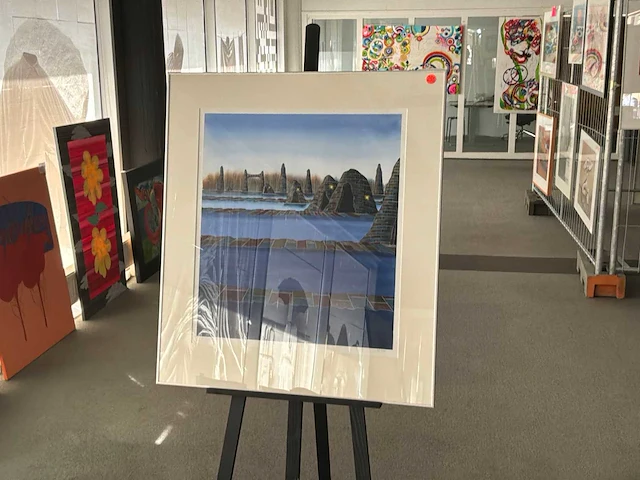 Schilderij “willem de vries - het stiltegebied “ - afbeelding 2 van  6