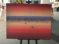 Schilderij “willem de vries - het vervuilde meer”