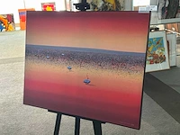 Schilderij “willem de vries - het vervuilde meer” - afbeelding 3 van  6
