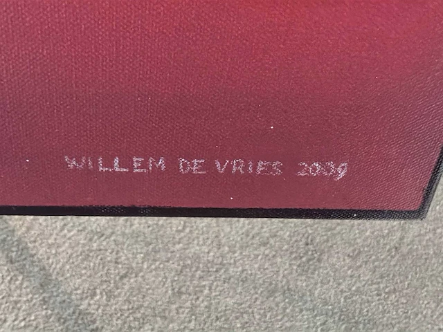 Schilderij “willem de vries - het vervuilde meer” - afbeelding 5 van  6