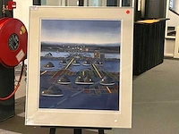 Schilderij “willem de vries - stadsgezicht x”