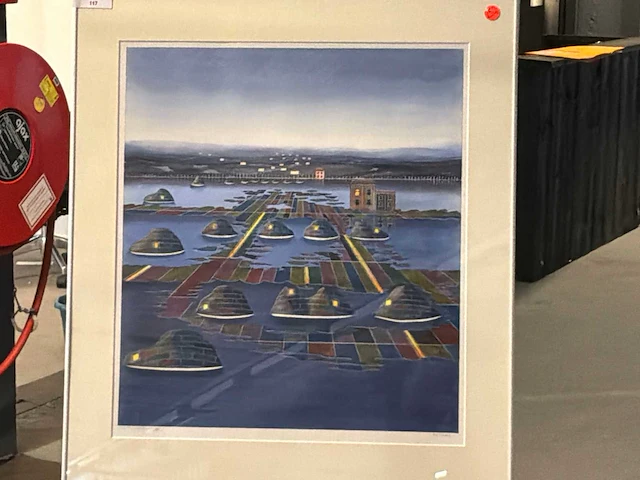 Schilderij “willem de vries - stadsgezicht x” - afbeelding 2 van  6