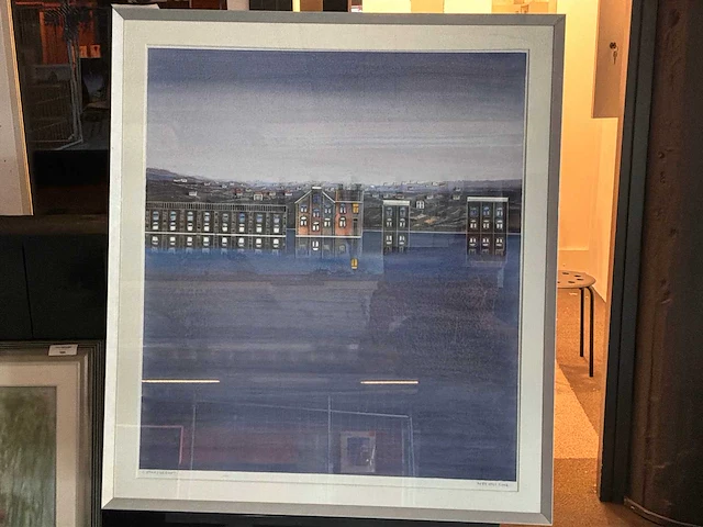 Schilderij “willem de vries - stadsgezicht “ - afbeelding 2 van  7