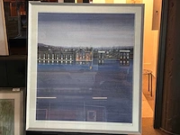 Schilderij “willem de vries - stadsgezicht “ - afbeelding 2 van  7