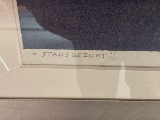Schilderij “willem de vries - stadsgezicht “ - afbeelding 5 van  7
