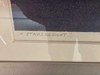 Schilderij “willem de vries - stadsgezicht “ - afbeelding 5 van  7