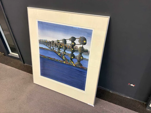 Schilderij “willem de vries- de ruines vi - afbeelding 3 van  8