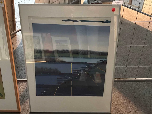 Schilderij” willem de vries- het naardermeer ii” - afbeelding 1 van  5