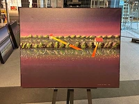 Schilderij “willem de vries- het verlichte dorp i”