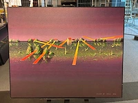 Schilderij “willem de vries- het verlichte dorp ii” - afbeelding 2 van  6