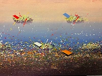 Schilderij “willem de vries- het vervuilde meer iv” - afbeelding 4 van  6