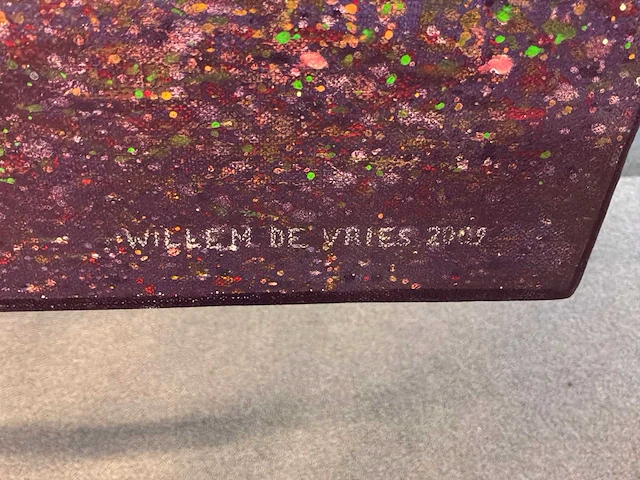 Schilderij “willem de vries- het vervuilde meer iv” - afbeelding 5 van  6