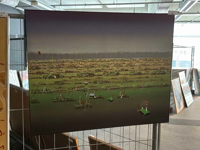 Schilderij “willem de vries- hilversumse meent” - afbeelding 2 van  5