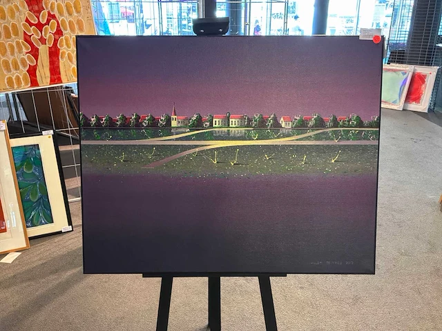 Schilderij “willem de vries- stadsgezicht “ - afbeelding 1 van  7