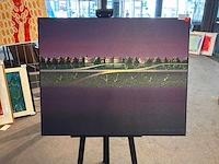 Schilderij “willem de vries- stadsgezicht “