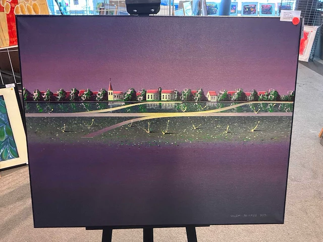 Schilderij “willem de vries- stadsgezicht “ - afbeelding 5 van  7