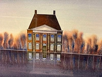 Schilderij “willem de vries -villa aan het water” - afbeelding 4 van  8