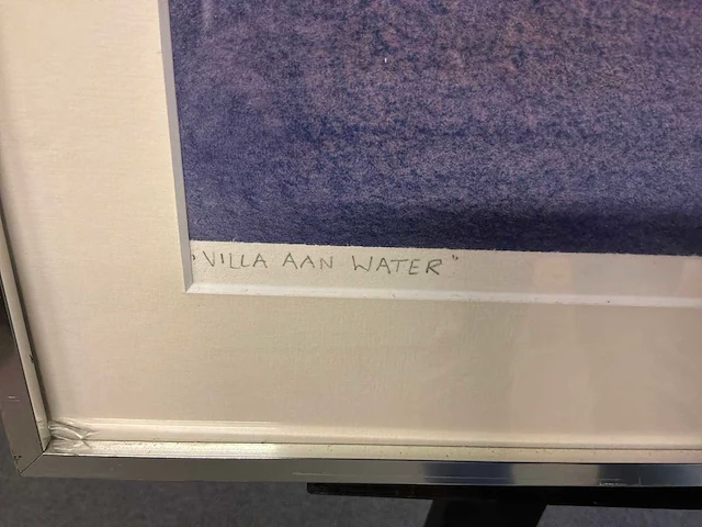 Schilderij “willem de vries -villa aan het water” - afbeelding 6 van  8