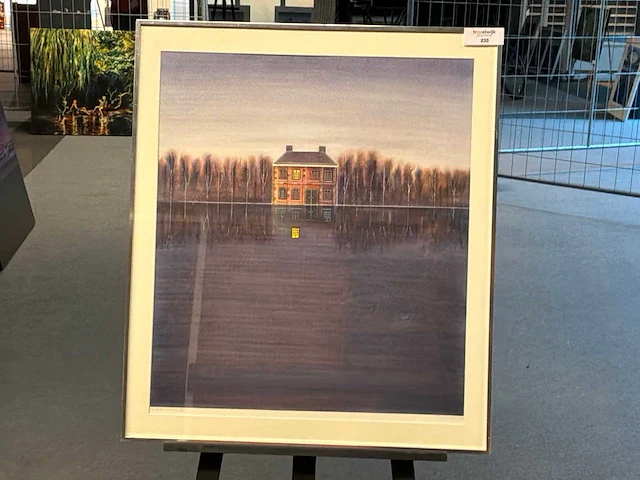 Schilderij “willem de vries -villa bij avond ii” - afbeelding 2 van  8