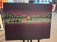 Schilderij “willem de vries-de verlichte brug i“ - afbeelding 4 van  6