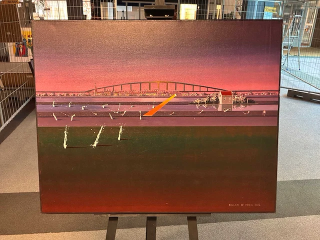 Schilderij “willem de vries-de verlichte brug ii” - afbeelding 1 van  6